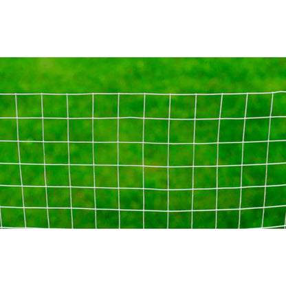 140117 vidaXL Mesh Fence Galvanised Steel Square 1x25 m Silver 4