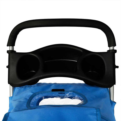 vidaXL Folding Pet Stroller Dog/Cat Travel Carrier Blue 4