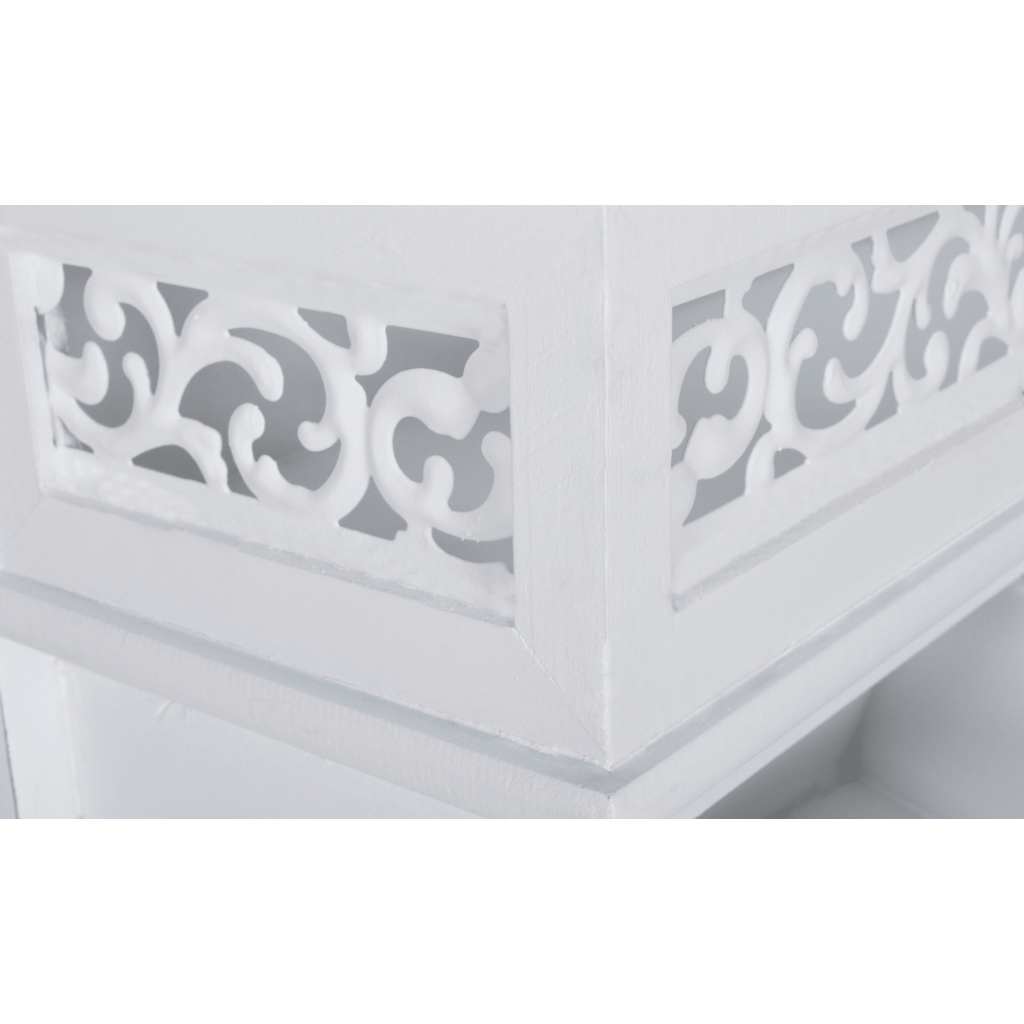 vidaXL Wall Shelf/Peg with 3 Drawers 2 Hooks 5