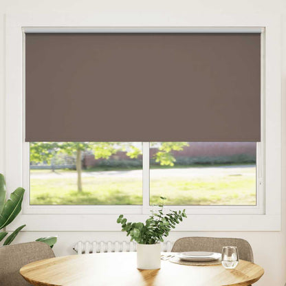 vidaXL Roller blind blackout 144.4x175 cm Fabric Width 140 cm coffee 1