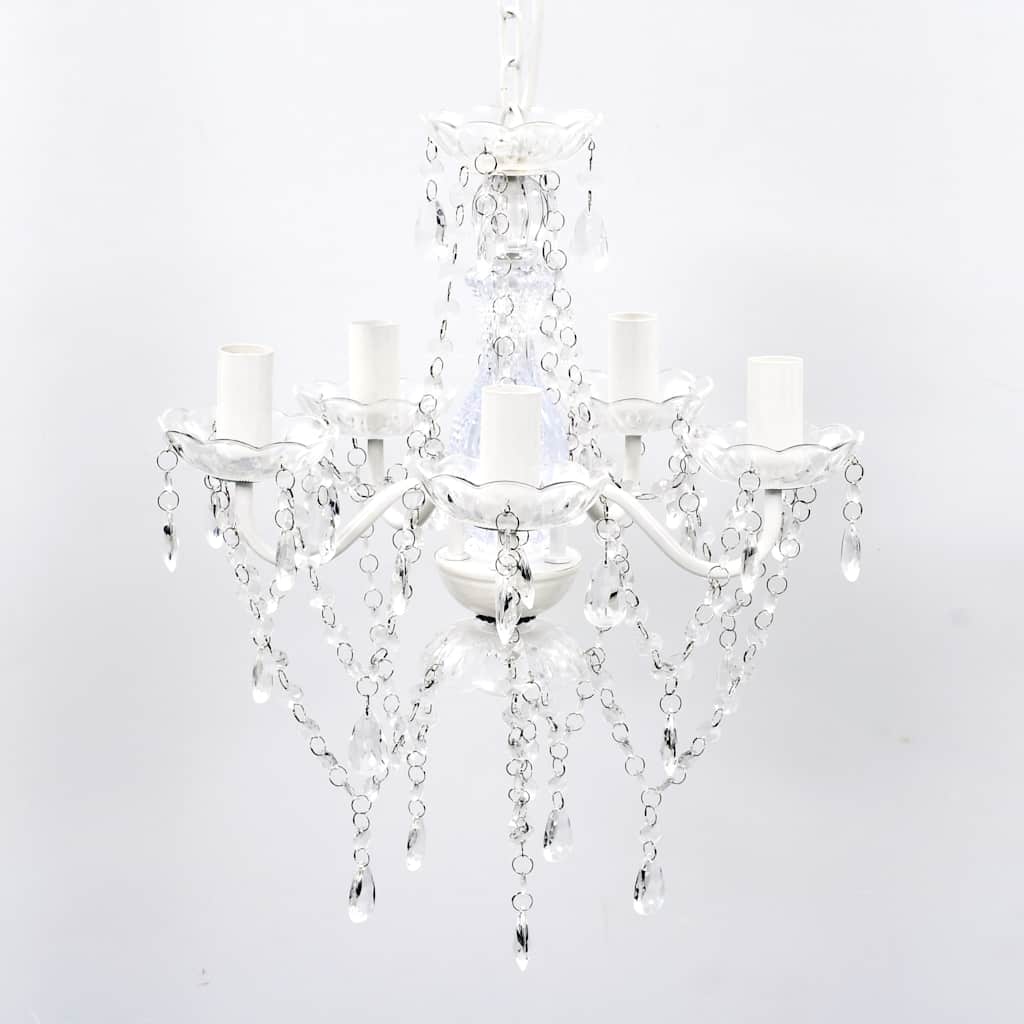 vidaXL Artificial Crystal Glass Ceiling Light | Transparent 1