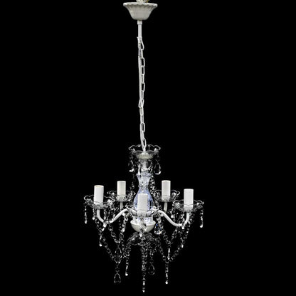 vidaXL Artificial Crystal Glass Ceiling Light | Transparent 2