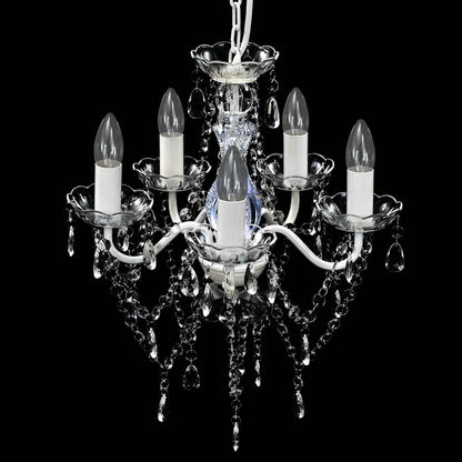 vidaXL Artificial Crystal Glass Ceiling Light | Transparent 3
