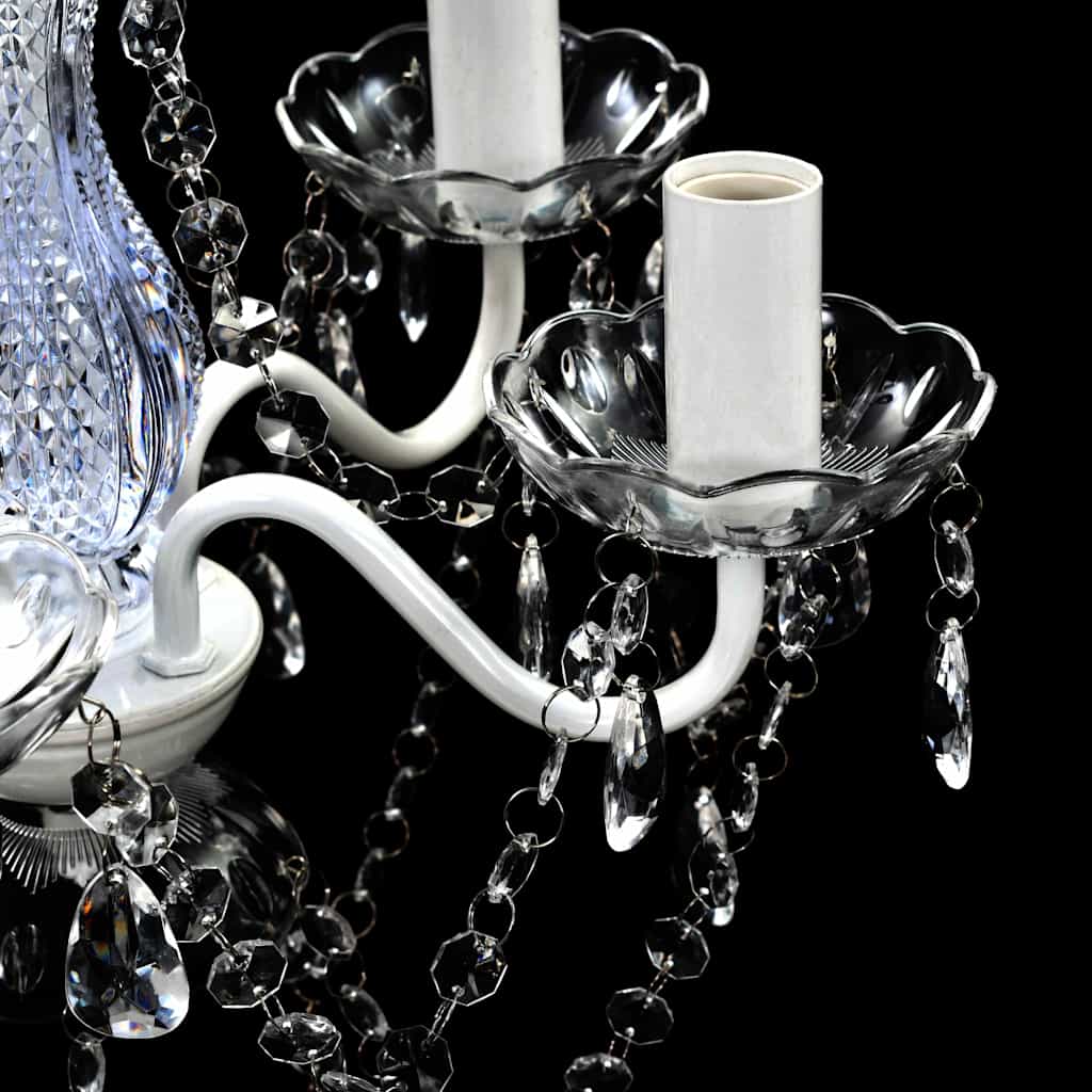 vidaXL Artificial Crystal Glass Ceiling Light | Transparent 5