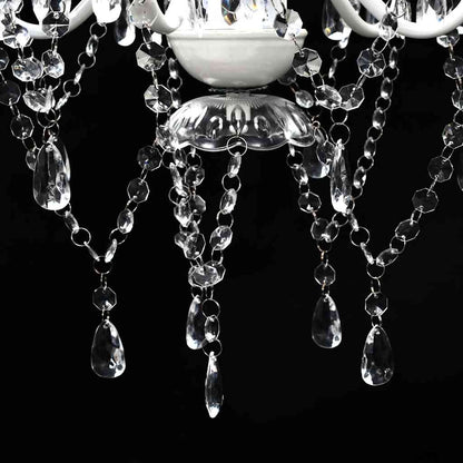 vidaXL Artificial Crystal Glass Ceiling Light | Transparent 6
