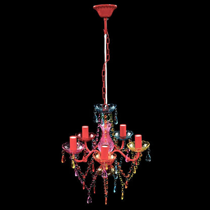 vidaXL Artificial Crystal Glass Ceiling Light | Multicolour 2