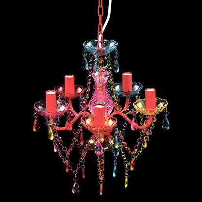 vidaXL Artificial Crystal Glass Ceiling Light | Multicolour 4