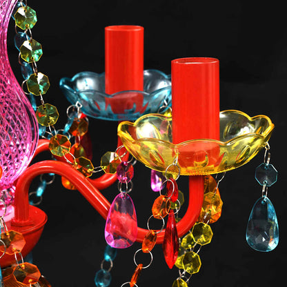 vidaXL Artificial Crystal Glass Ceiling Light | Multicolour 6