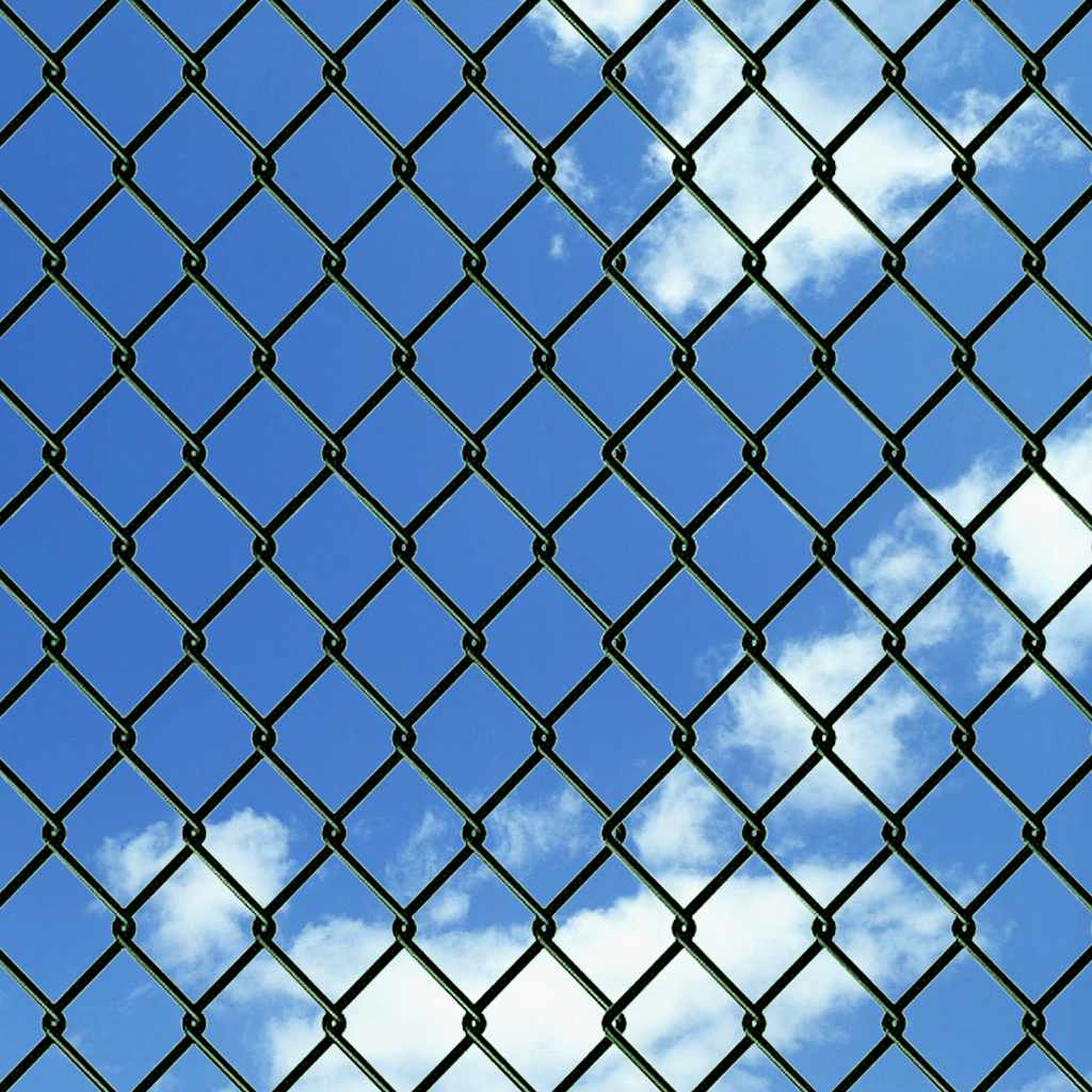 vidaXL Chain Link Fence Steel 1,5x15 m Green 3