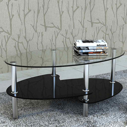 vidaXL Coffee Table with Exclusive Design Black 1