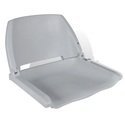 vidaXL Boat Seat Foldable Backrest No Pillow Grey 48x51x41 cm 1