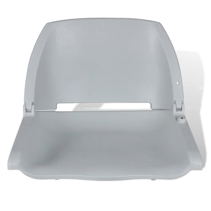 vidaXL Boat Seat Foldable Backrest No Pillow Grey 48x51x41 cm 2
