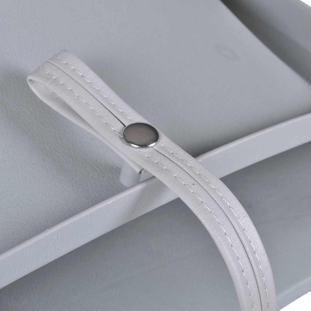 vidaXL Boat Seat Foldable Backrest No Pillow Grey 48x51x41 cm 4