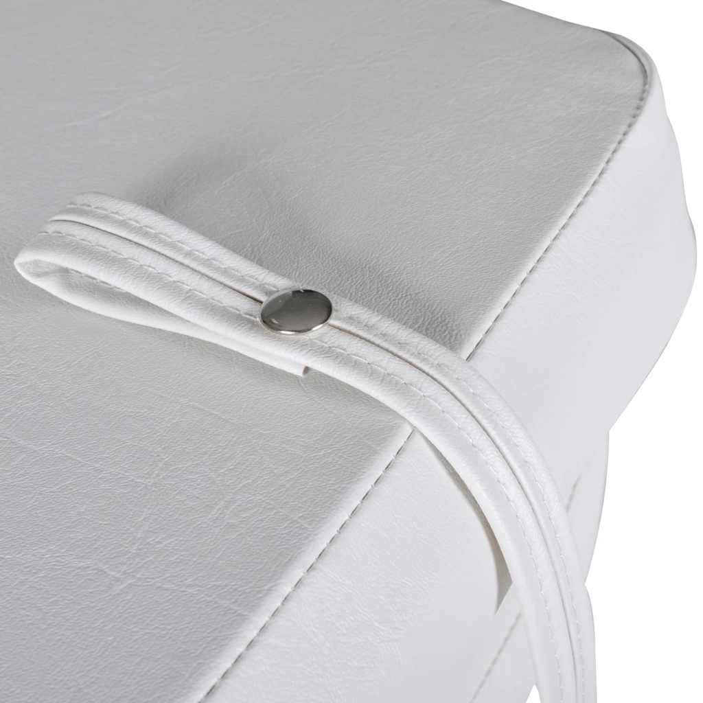 vidaXL Boat Seat Foldable Backrest with Blue-white Pillow 41 x 36 x 48 cm 5