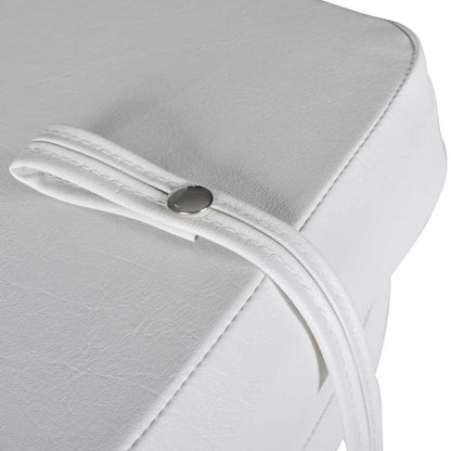 vidaXL Boat Seat Foldable Backrest with Blue-white Pillow 41 x 36 x 48 cm 5
