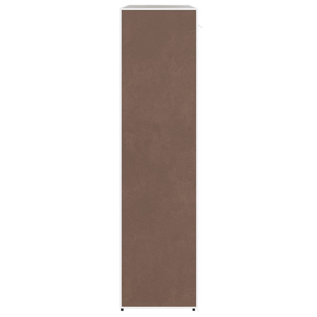 vidaXL Fabric Wardrobe with Compartments and Rods 45x150x176 cm Brown 5