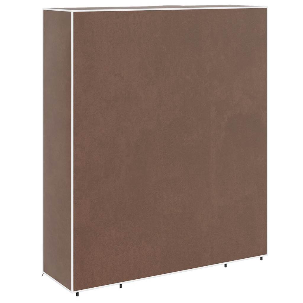 vidaXL Fabric Wardrobe with Compartments and Rods 45x150x176 cm Brown 6