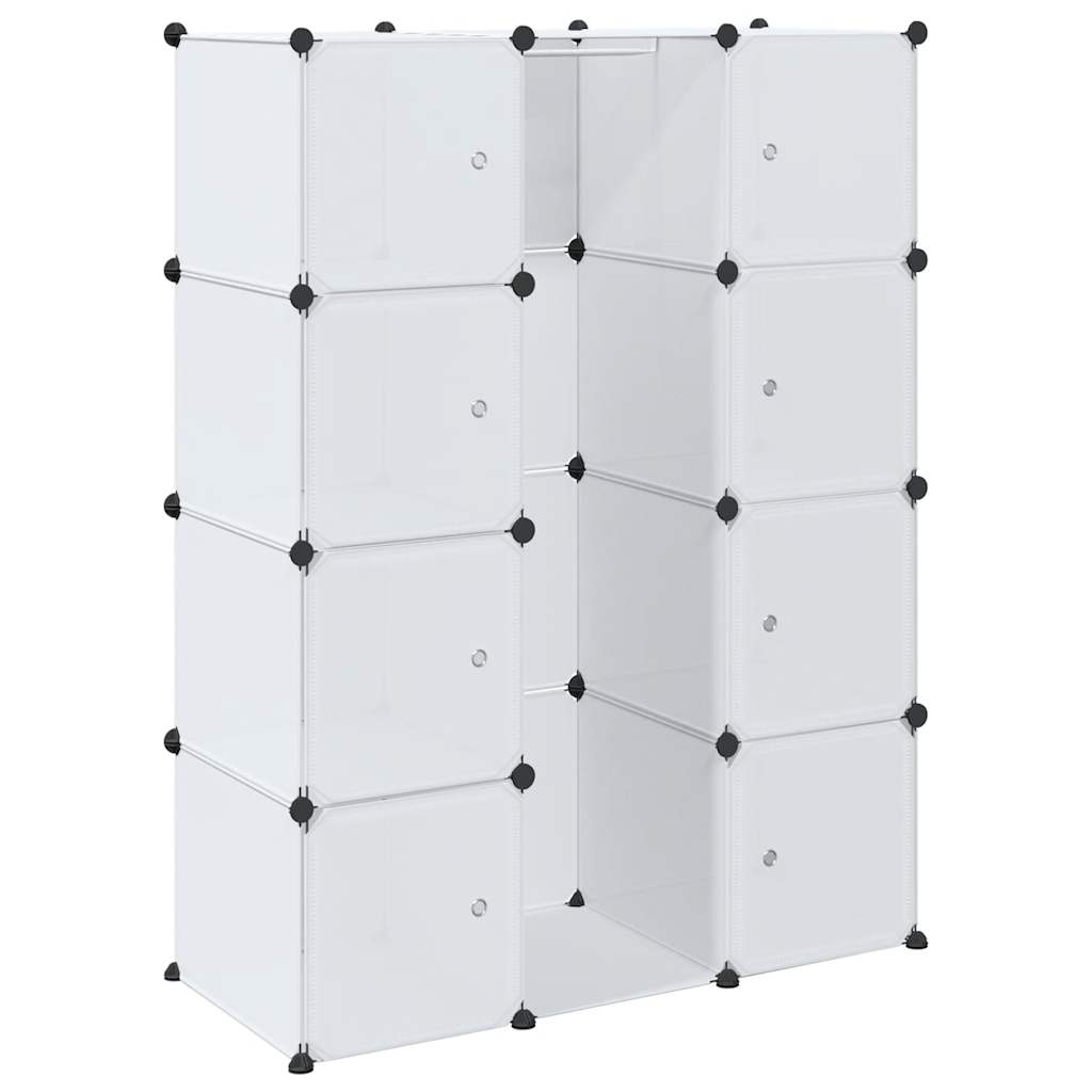 vidaXL Modular Cabinet with 9 Compartments 109x36,5x143 cm White 2