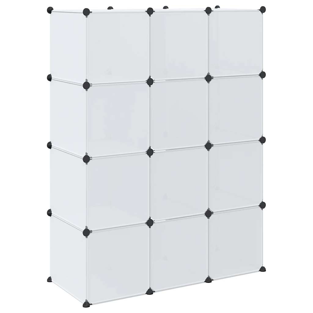vidaXL Modular Cabinet with 9 Compartments 109x36,5x143 cm White 5