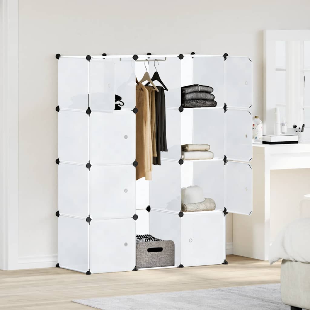 vidaXL Modular Cabinet with 9 Compartments 109x36,5x143 cm White 1