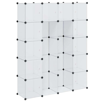 vidaXL Modular Storage | White | Plastic, Chromed Steel | Large | Modular 2