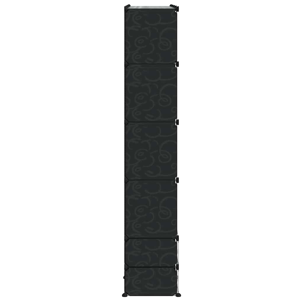 vidaXL Modular Storage | Black and White | Plastic and steel wire 5