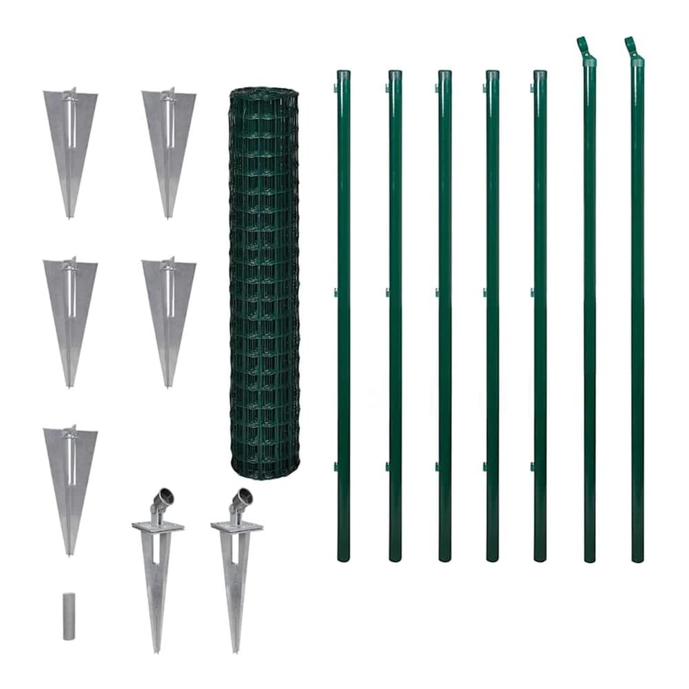 Euro Fence Steel 10x1,7 m Green 1.5 m