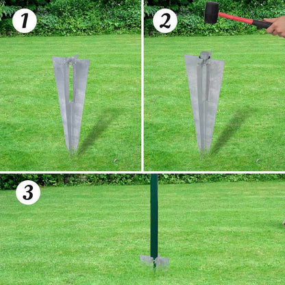 Euro Fence Steel 10x1,7 m Green 1.5 m