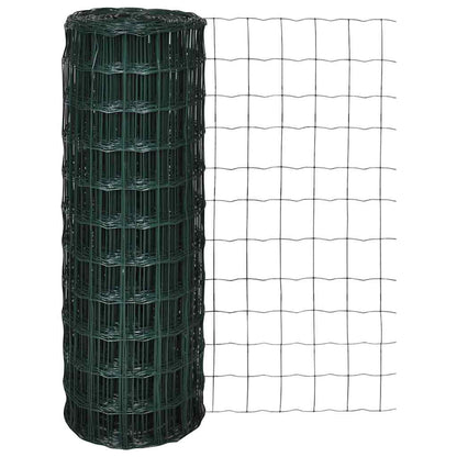 vidaXL Euro Fence Steel 10x1.5 m Green 1