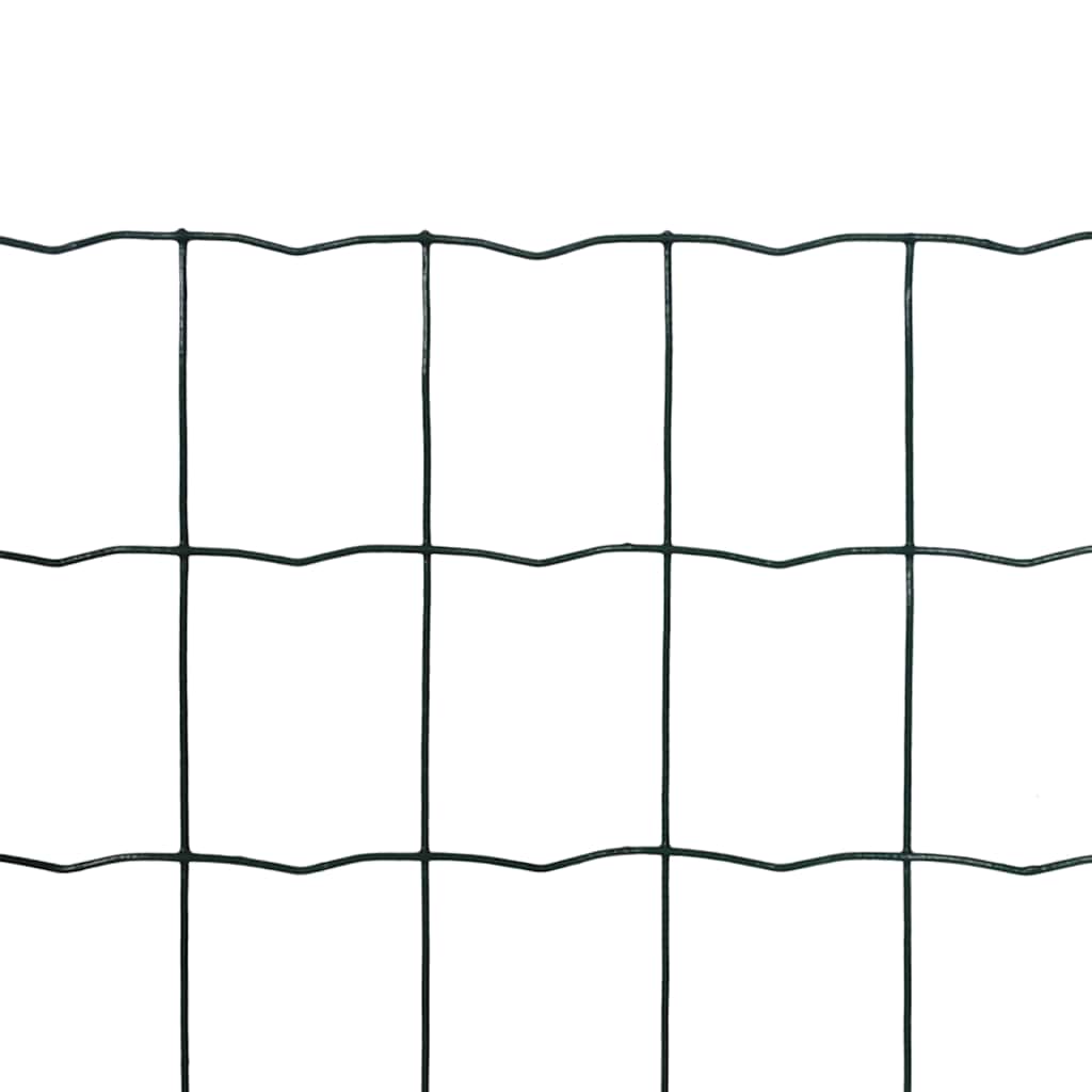 vidaXL Euro Fence Steel 10x1.5 m Green 2