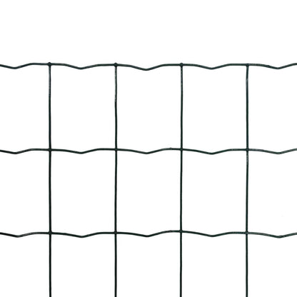 vidaXL Euro Fence Steel 10x1.5 m Green 2