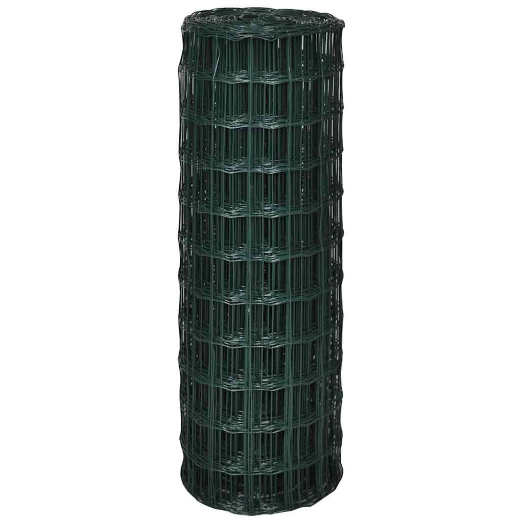 vidaXL Euro Fence Steel 10x1.5 m Green 3