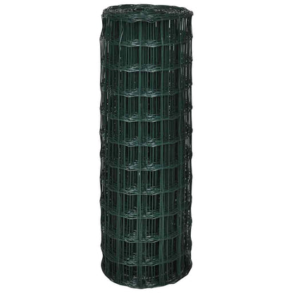 vidaXL Euro Fence Steel 10x1.5 m Green 3