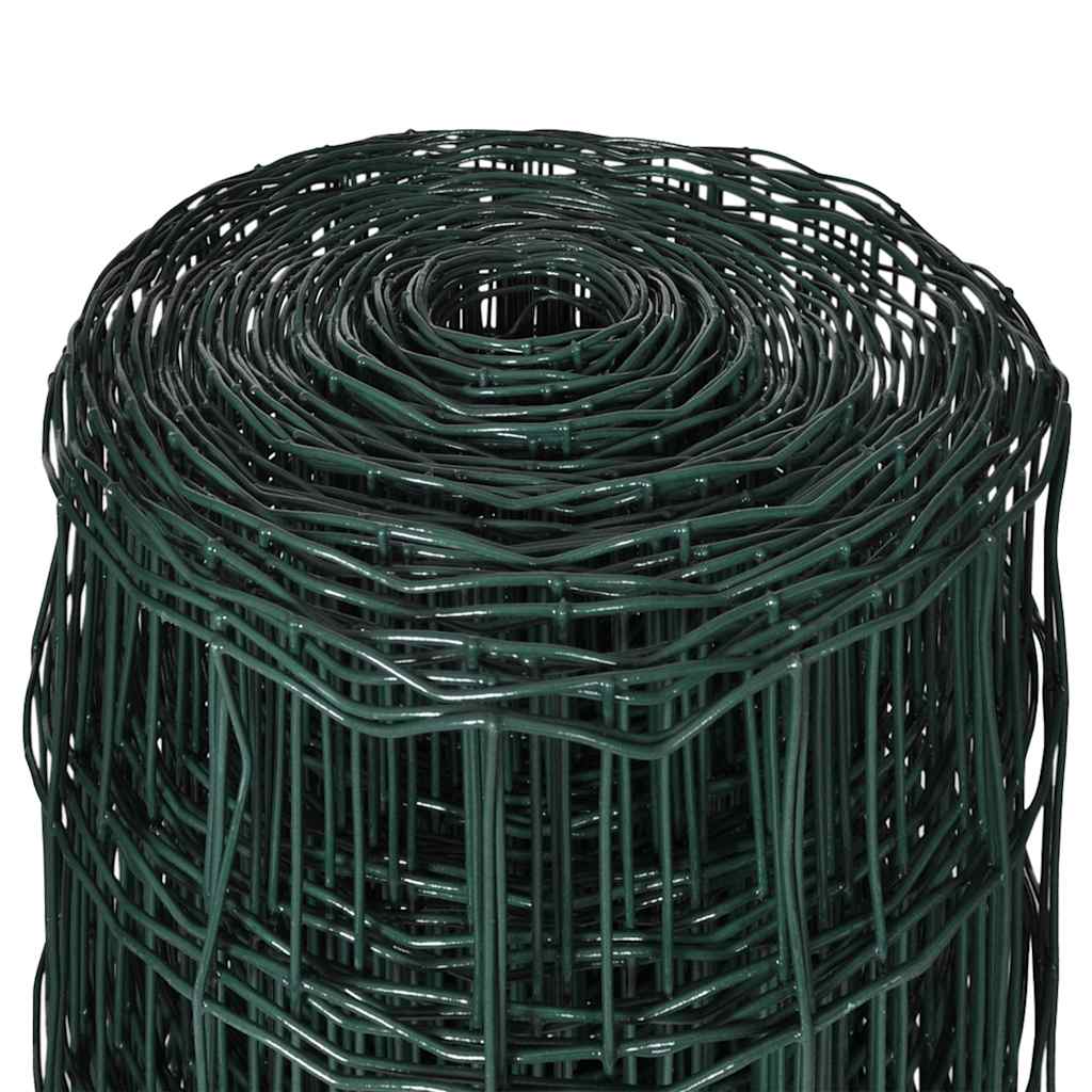 vidaXL Euro Fence Steel 10x1.5 m Green 4