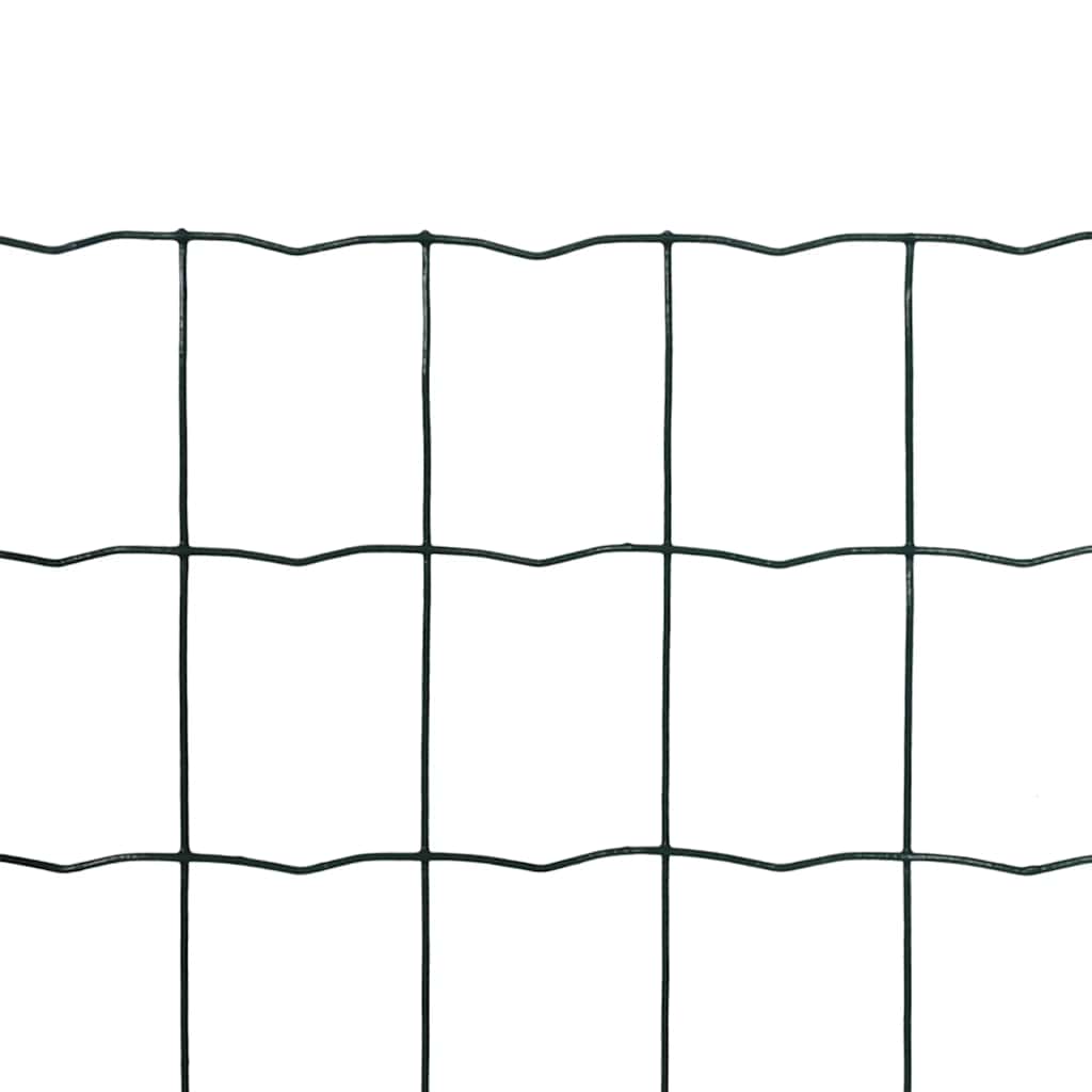 vidaXL Euro Fence Steel 25x1.0 m Green 2