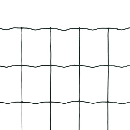 vidaXL Euro Fence Steel 25x1.0 m Green 2
