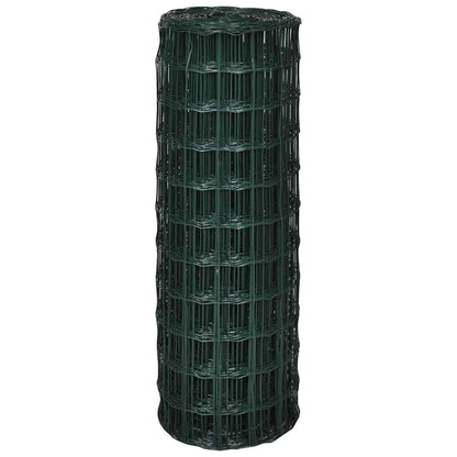 vidaXL Euro Fence Steel 25x1.0 m Green 3