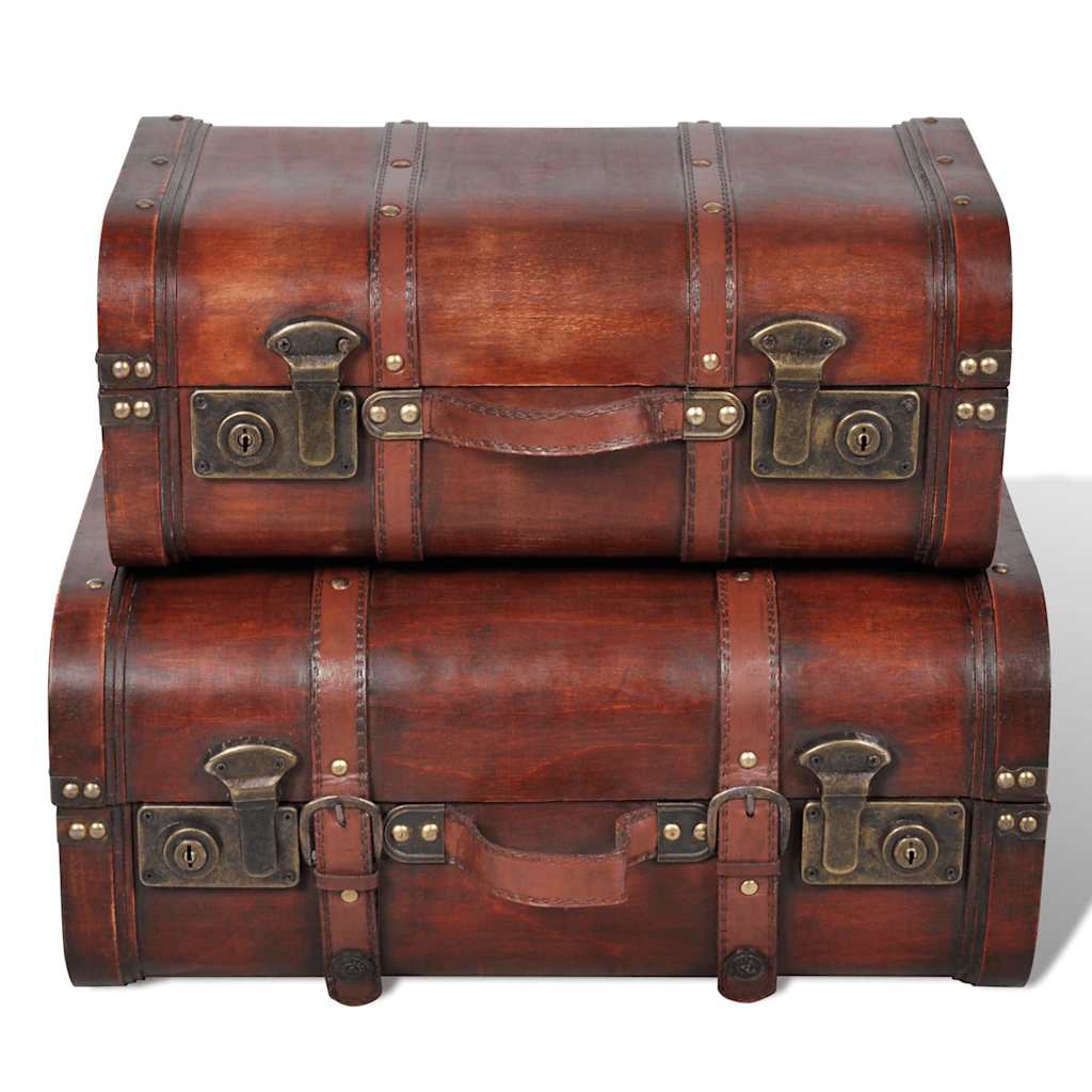 vidaXL Storage Box | Brown | Plywood | Large and Small | Storage Trunk 2