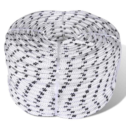 vidaXL Braided Rope Coil Boat Line Polyester 14 mm x 50 m 1