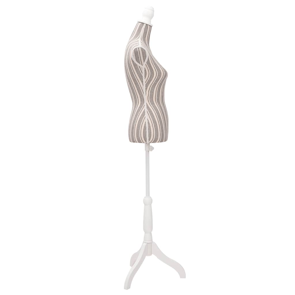 vidaXL Female Mannequin | Beige with stripes 3