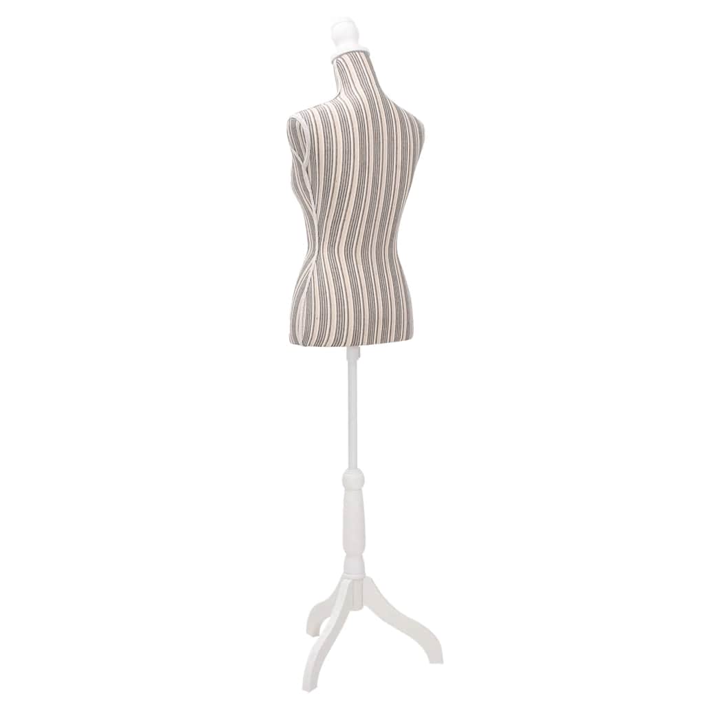 vidaXL Female Mannequin | Beige with stripes 4