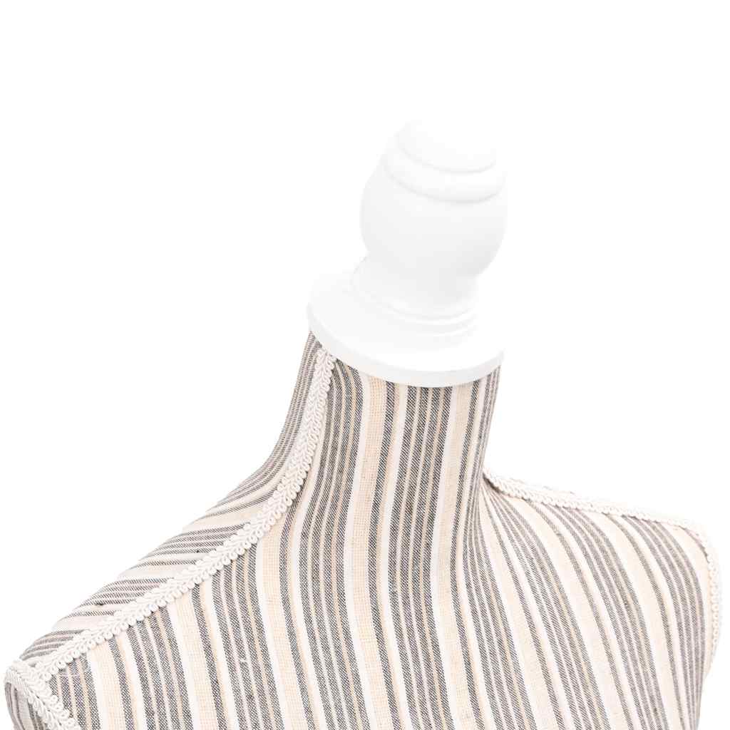 vidaXL Female Mannequin | Beige with stripes 5