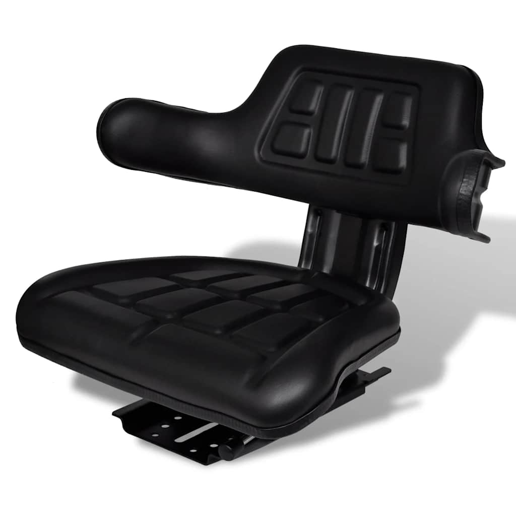 vidaXL Tractor Seat | Black | Steel | Standard | Adjustable Armrests 1