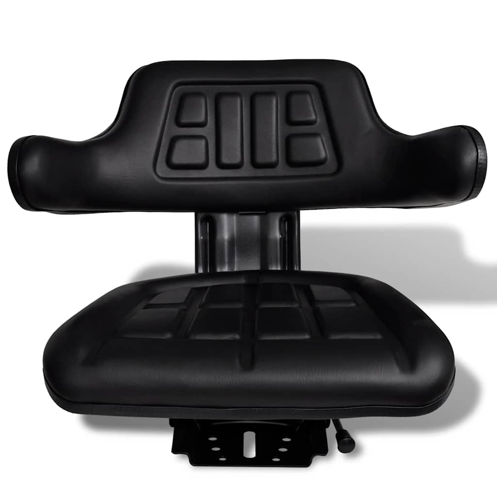 vidaXL Tractor Seat | Black | Steel | Standard | Adjustable Armrests 2
