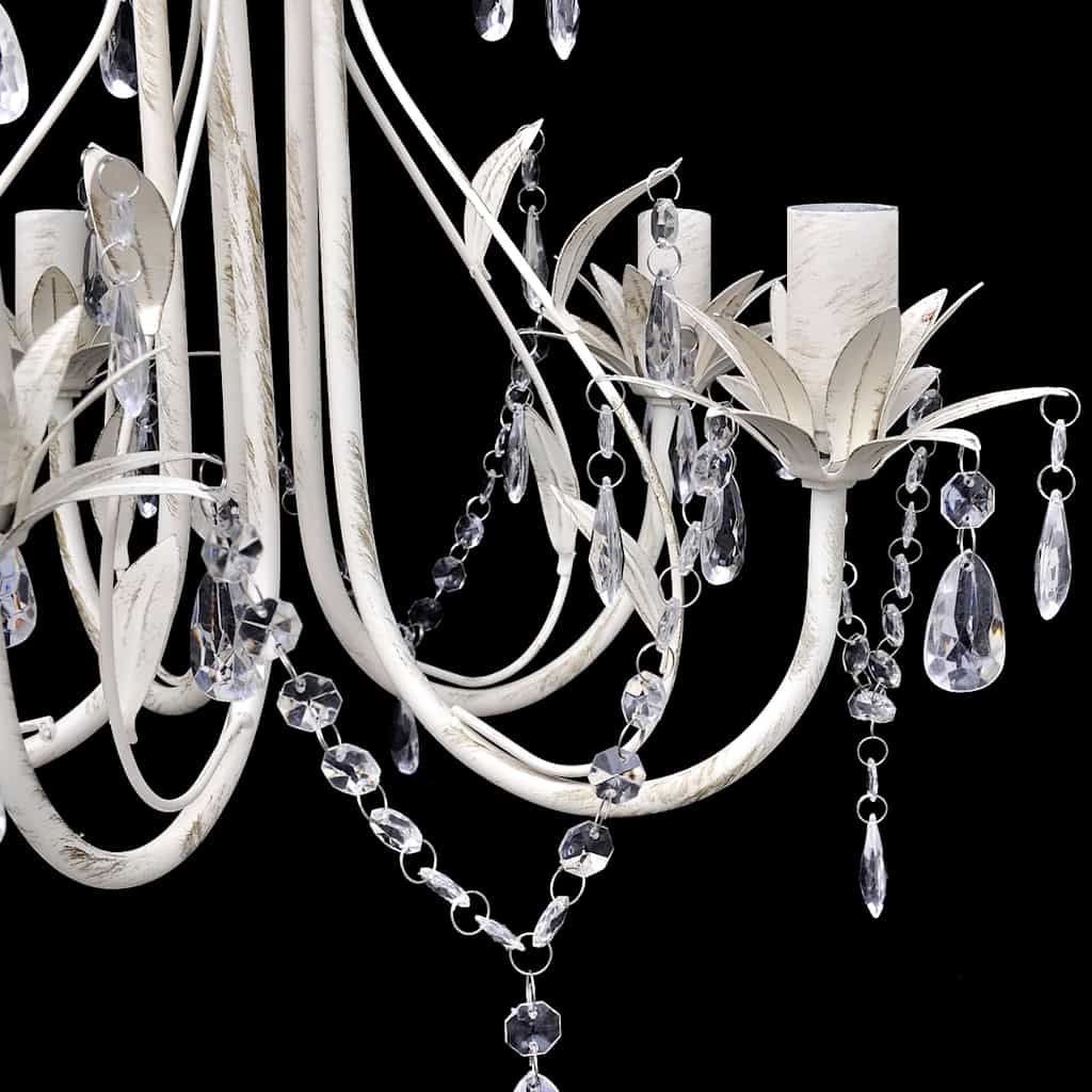 vidaXL Crystal Pendant Ceiling Lamp Chandelier Elegant 5 Bulb Sockets 3