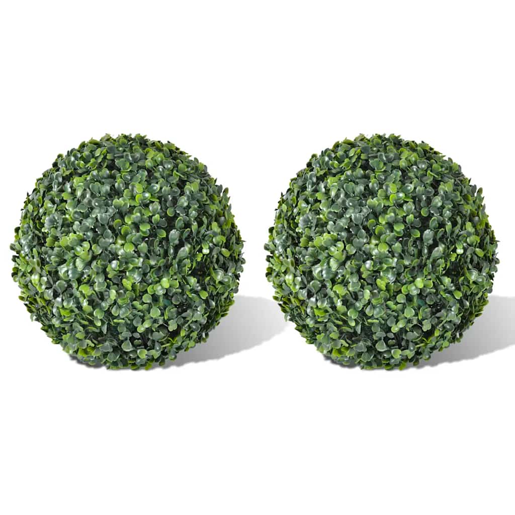 vidaXL Artificial Plant | Set of 2 | Mixed green | PVC | 35 cm diameter 1