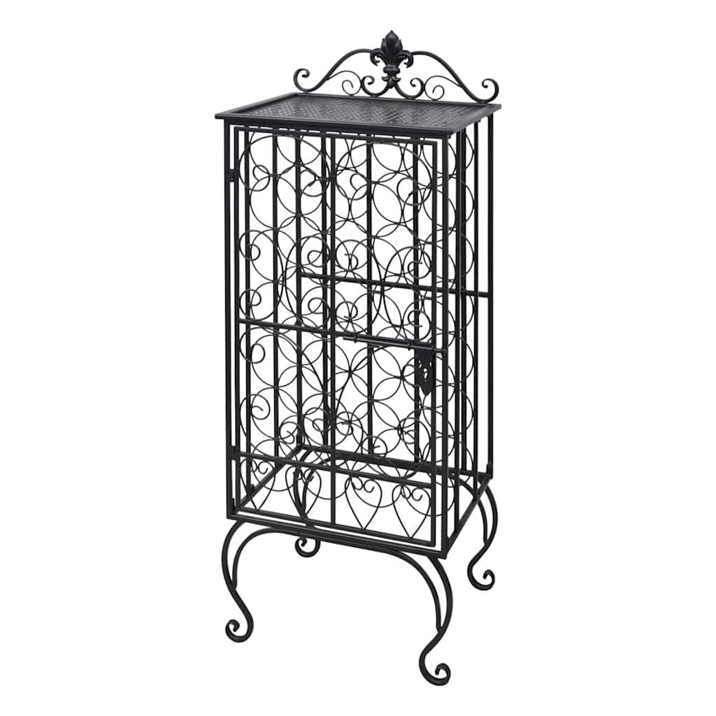 vidaXL Wine Rack for 28 Bottles Metal 3
