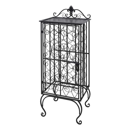 vidaXL Wine Rack for 28 Bottles Metal 3