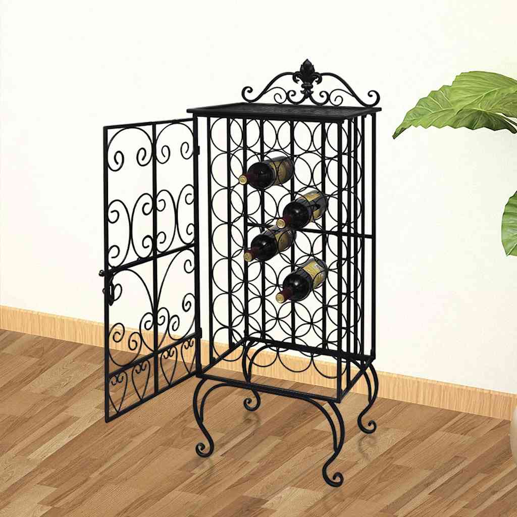 vidaXL Wine Rack for 28 Bottles Metal 1