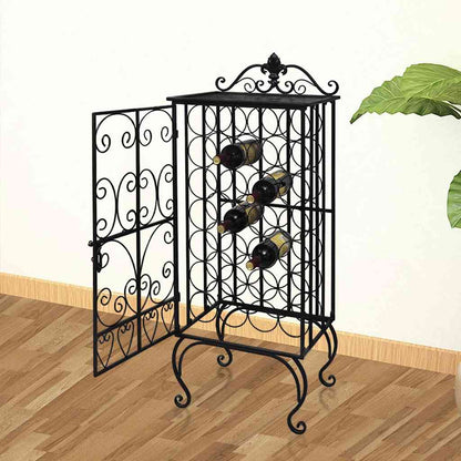 vidaXL Wine Rack for 28 Bottles Metal 1